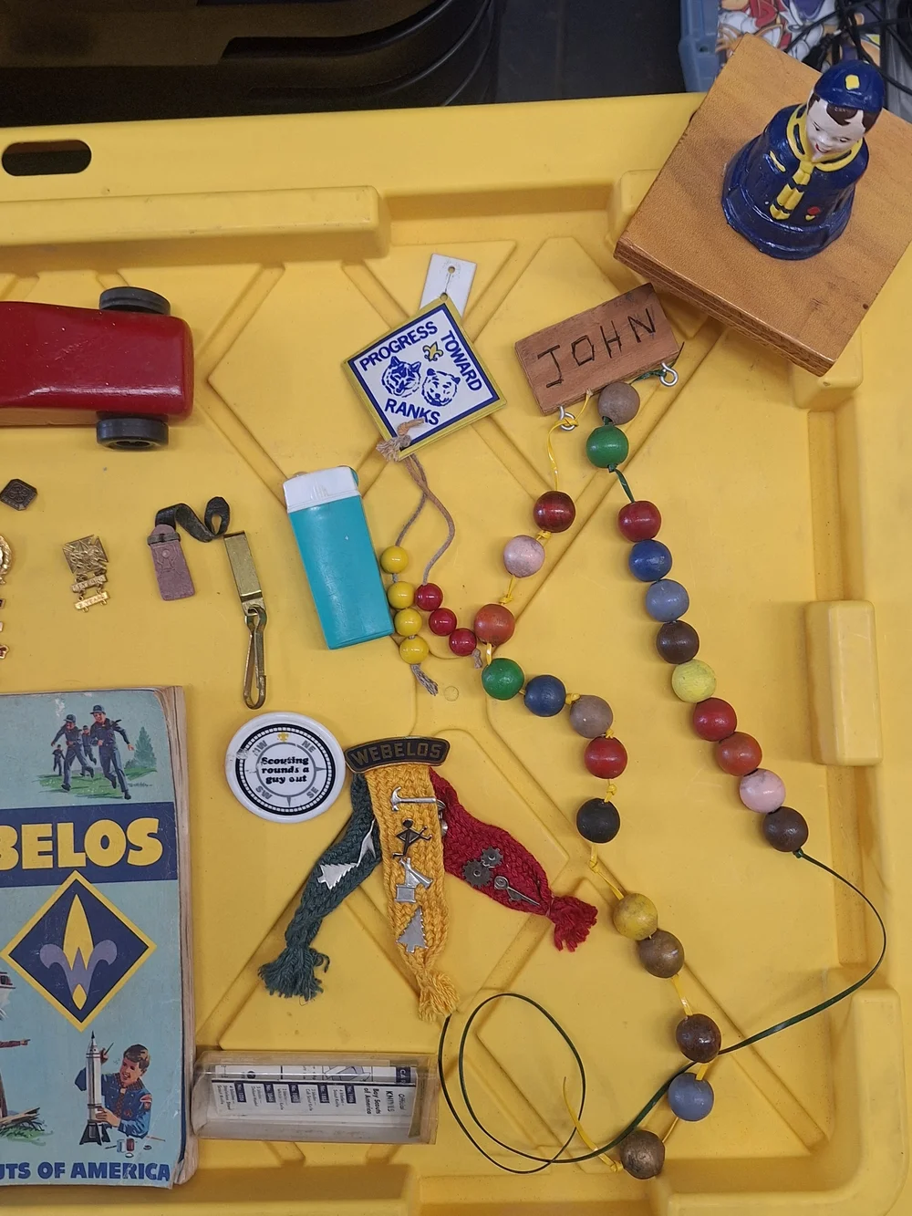70s Boy Scouts Cub Scout Handbook & Bear Cub Scout Book Set - Yellow